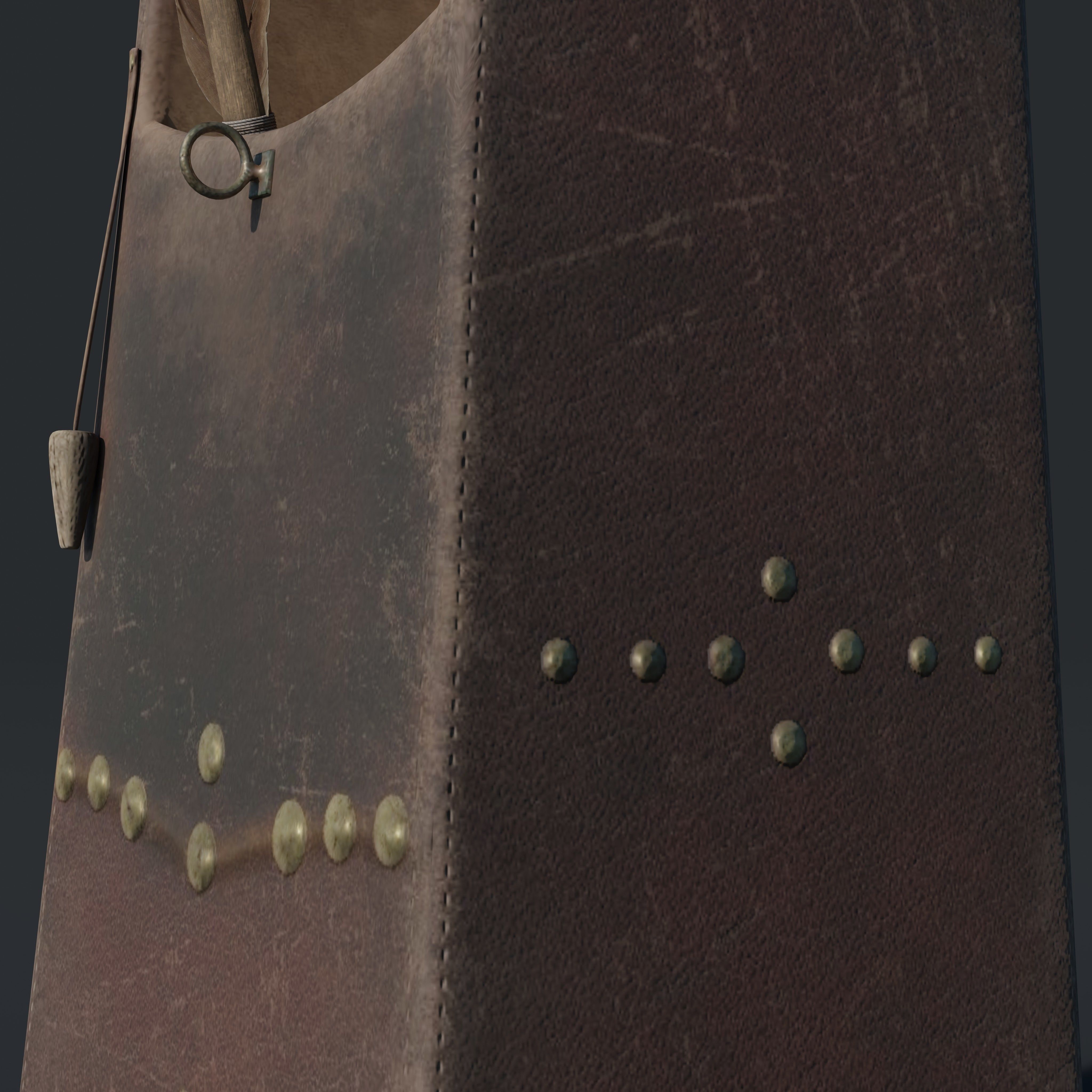 Carcaj - Aljaba Low-poly 3D model_3