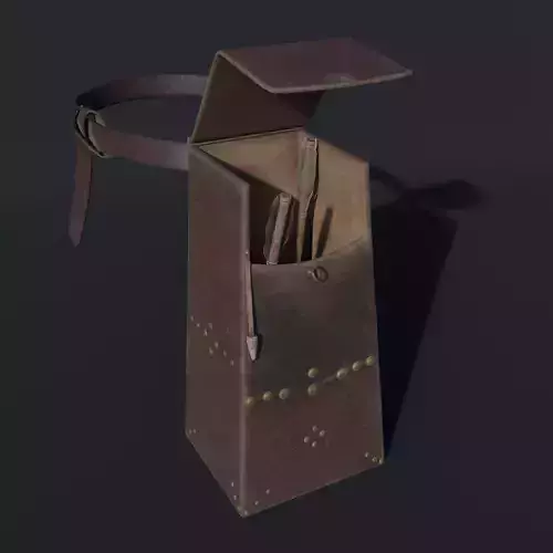 Carcaj - Aljaba Low-poly 3D model