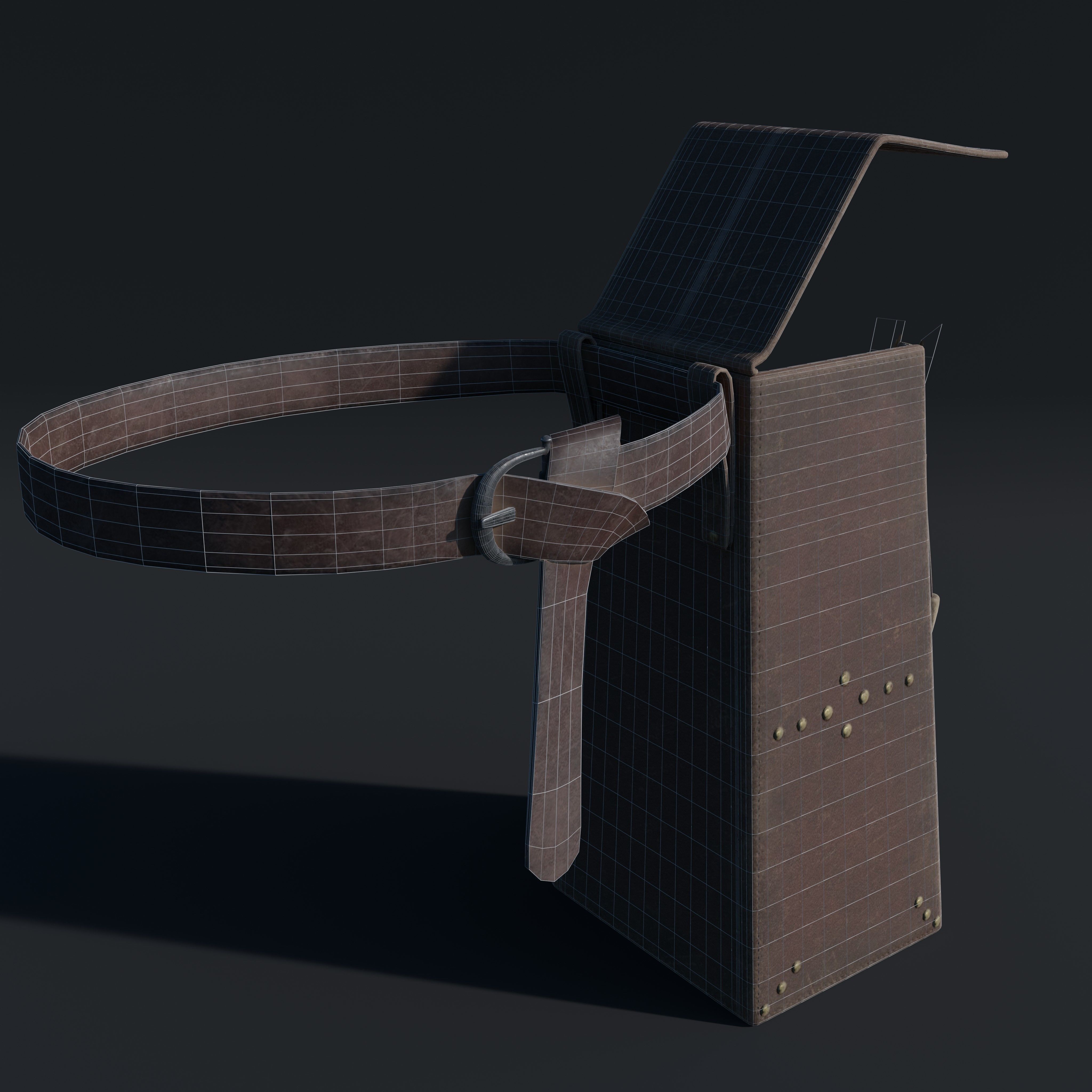 Carcaj - Aljaba Low-poly 3D model_5