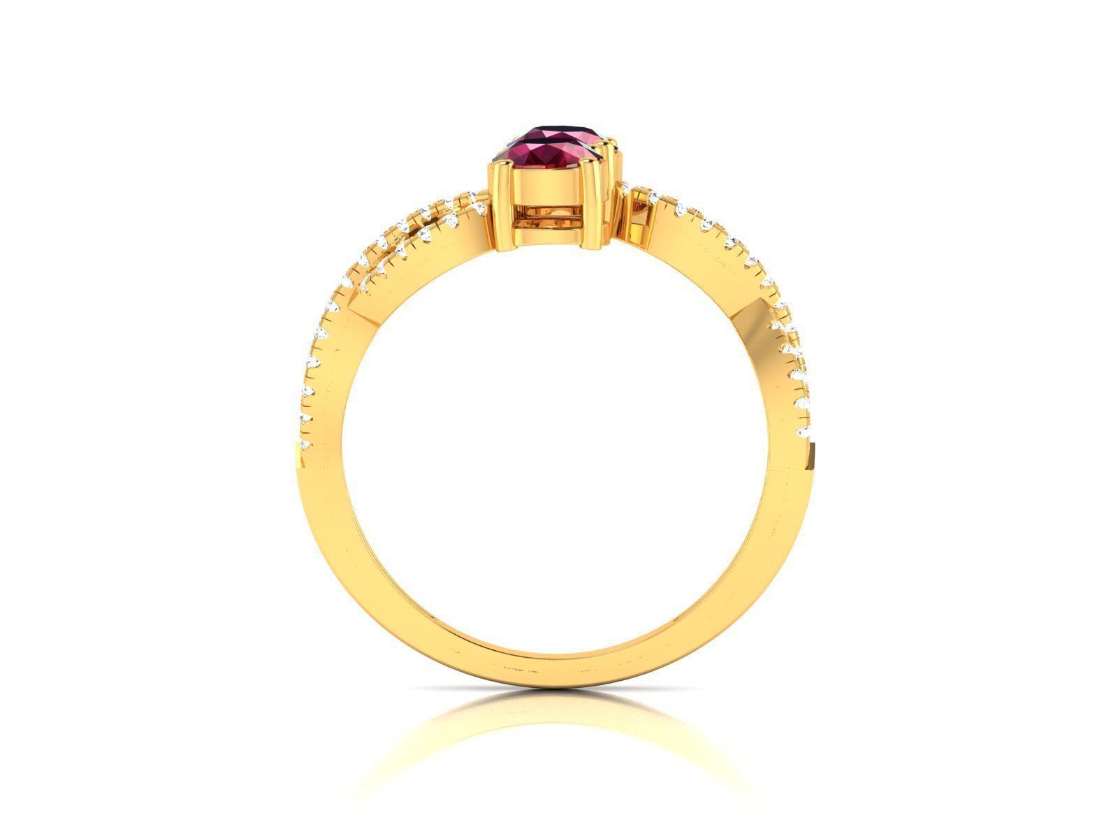 Women Ring 3D print model_1