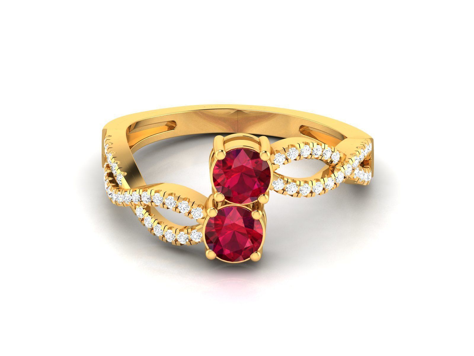 Women Ring 3D print model_3