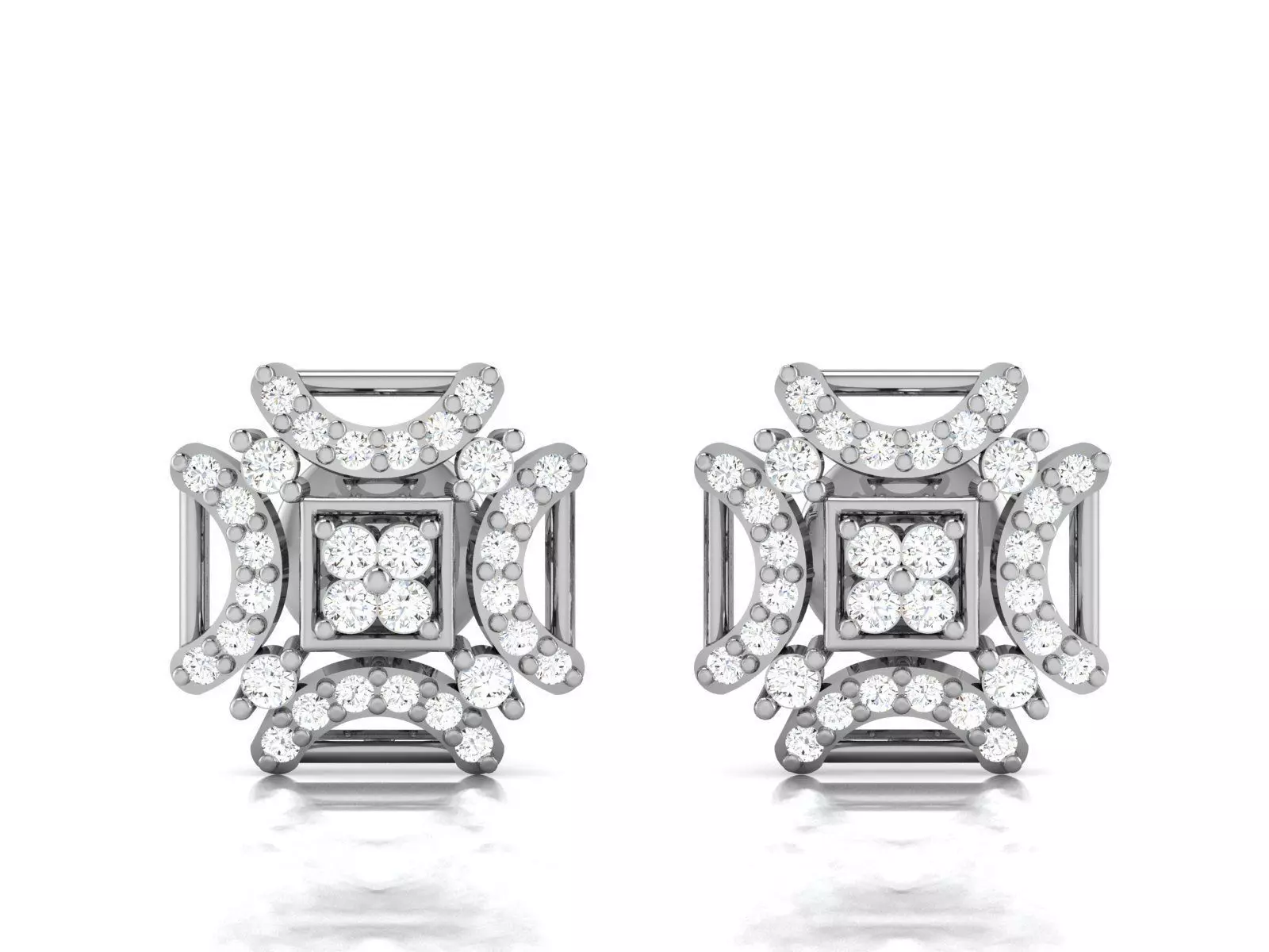 Women Earrings 3D print model_0