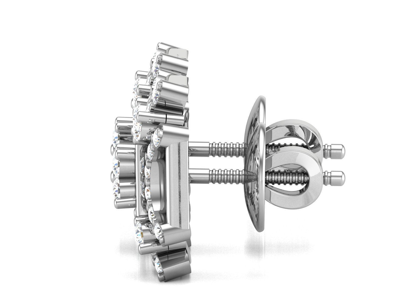 Women Earrings 3D print model_2