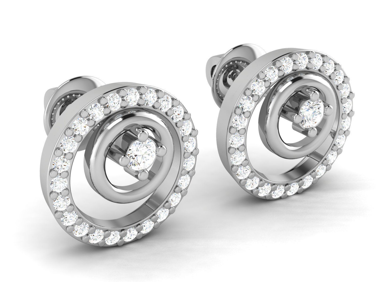 Women Earrings 3D print model_1