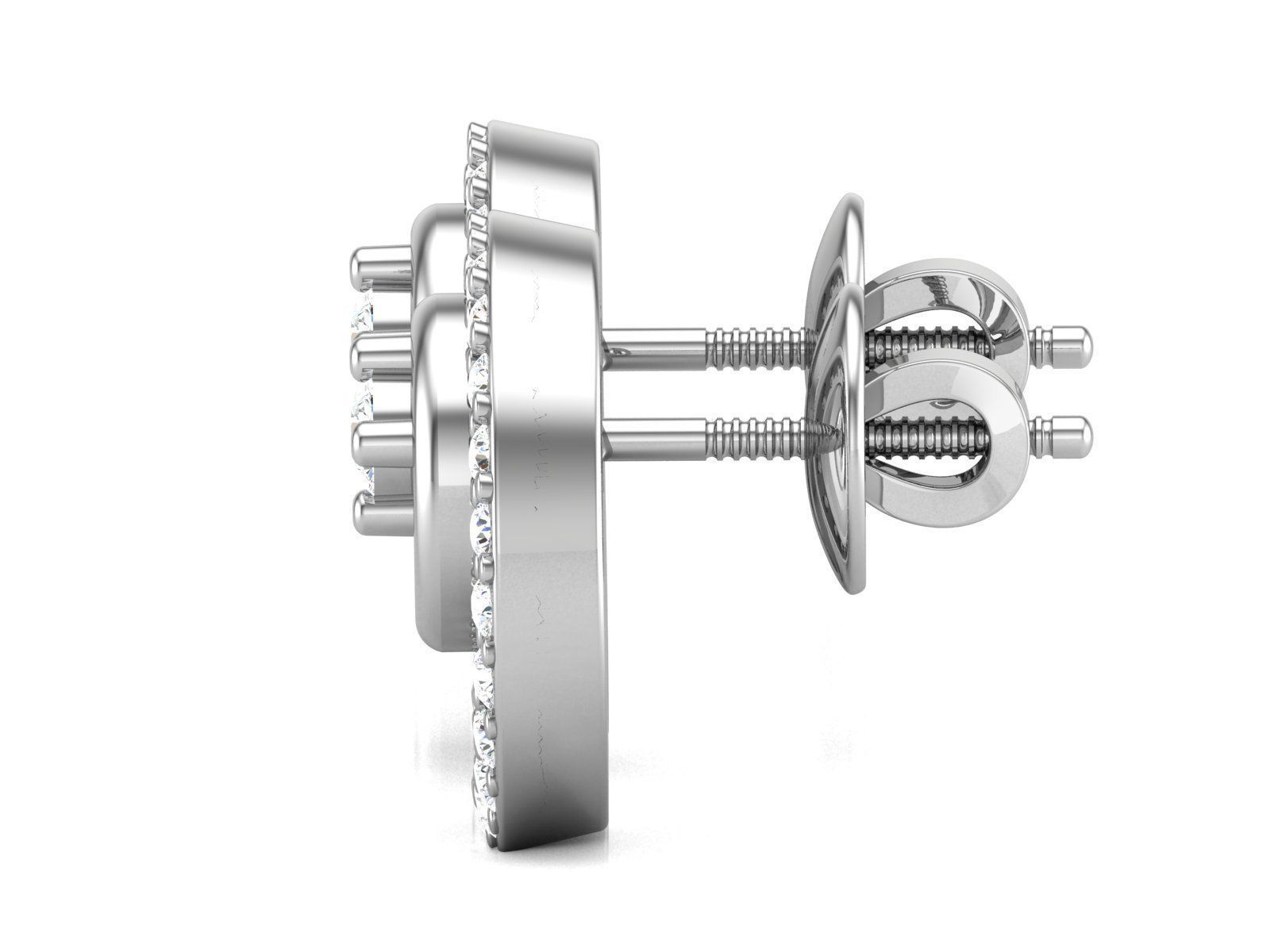 Women Earrings 3D print model_2