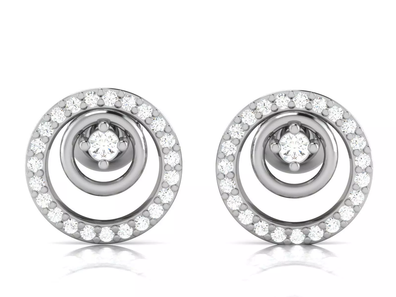 Women Earrings 3D print model_0