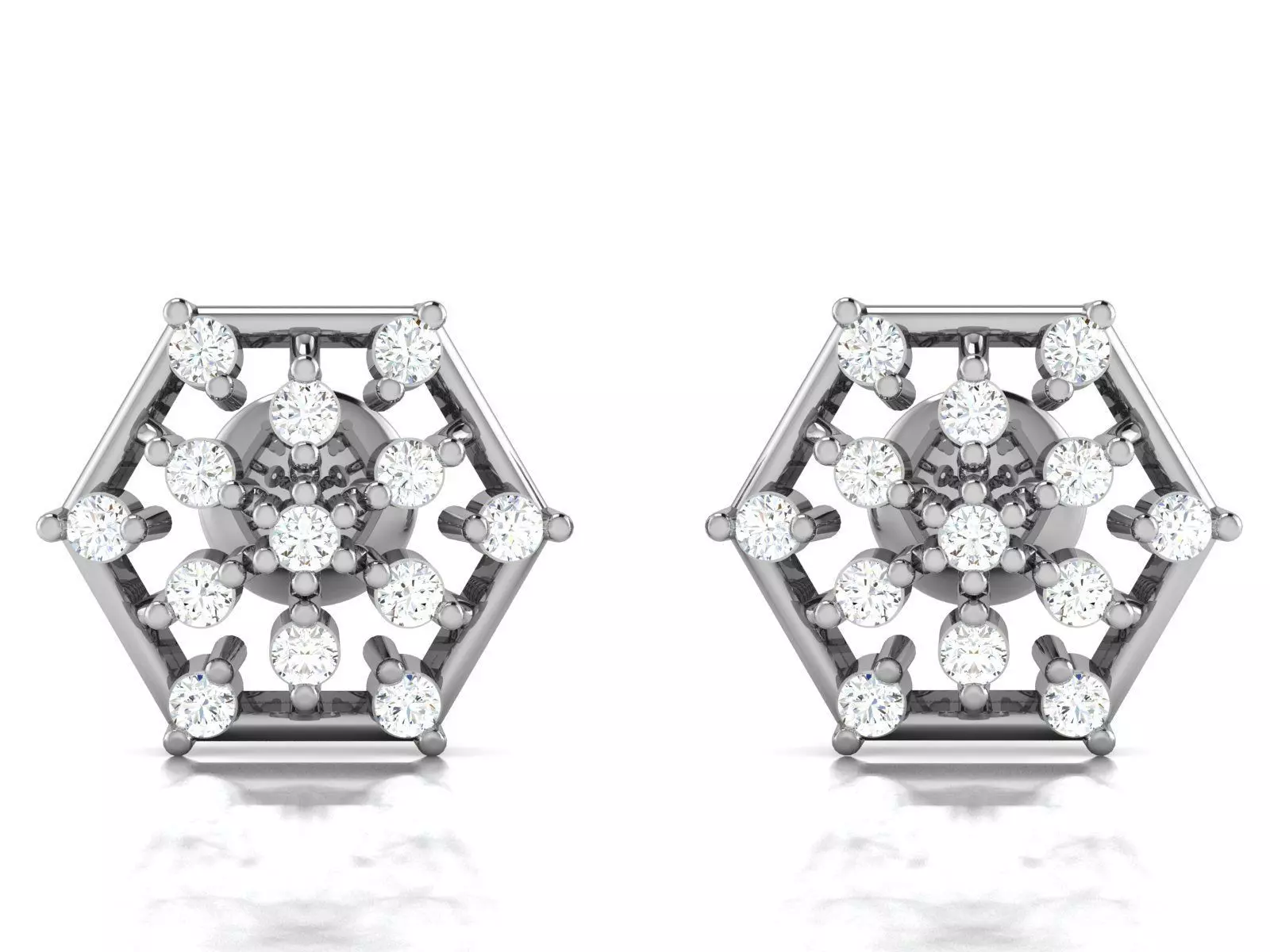 Women Earrings 3D print model_0