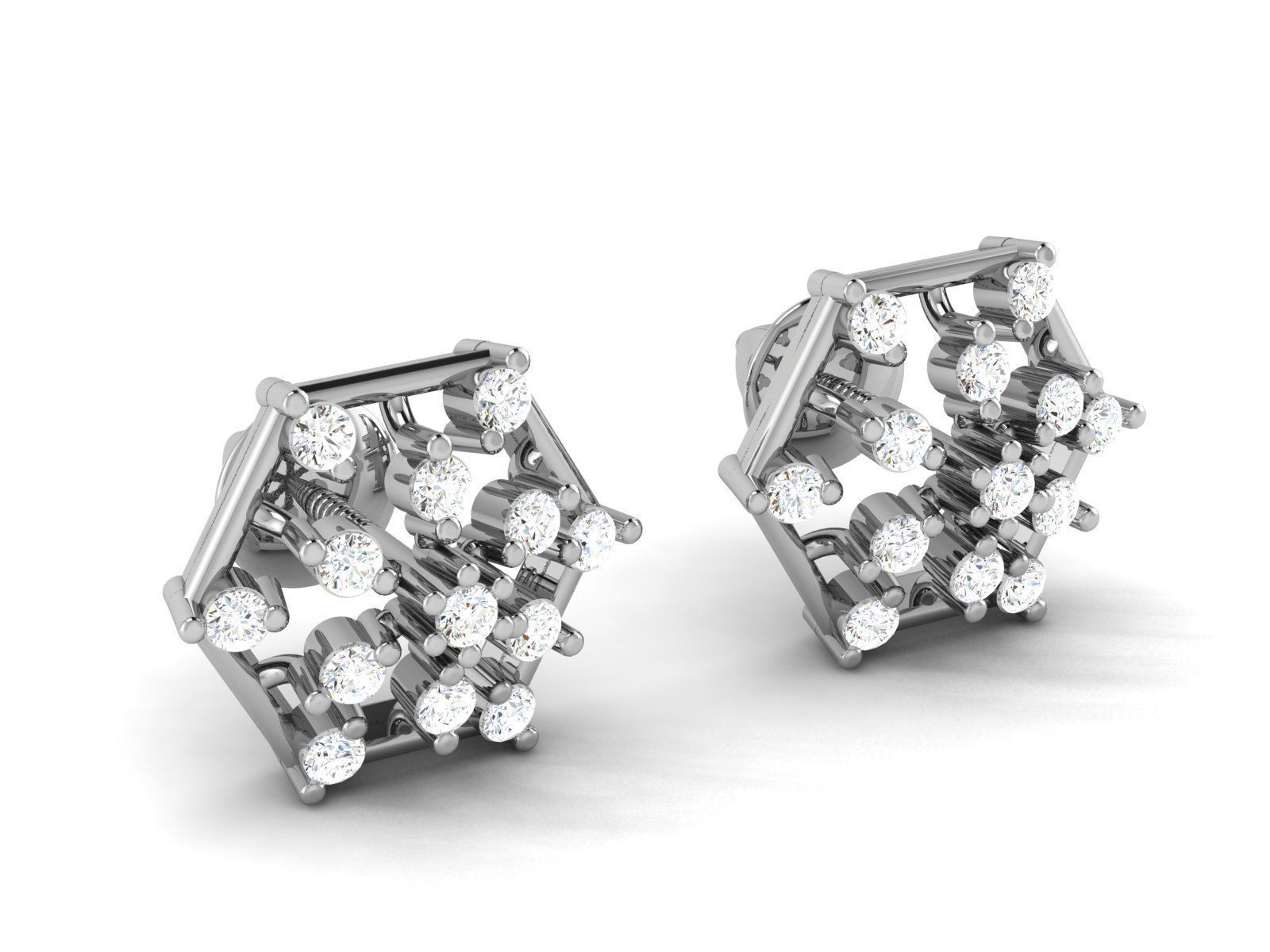 Women Earrings 3D print model_1