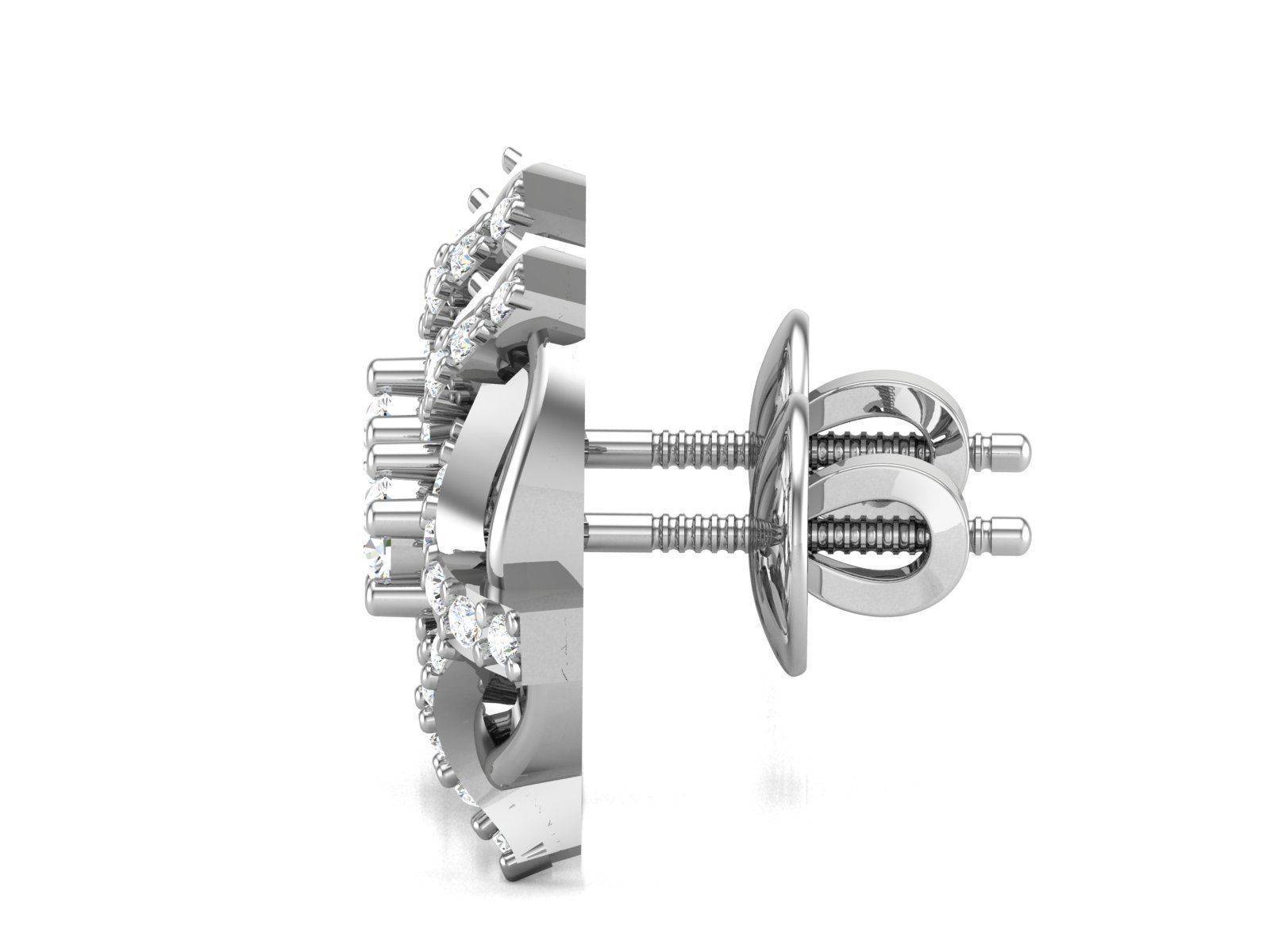 Women Earrings 3D print model_2