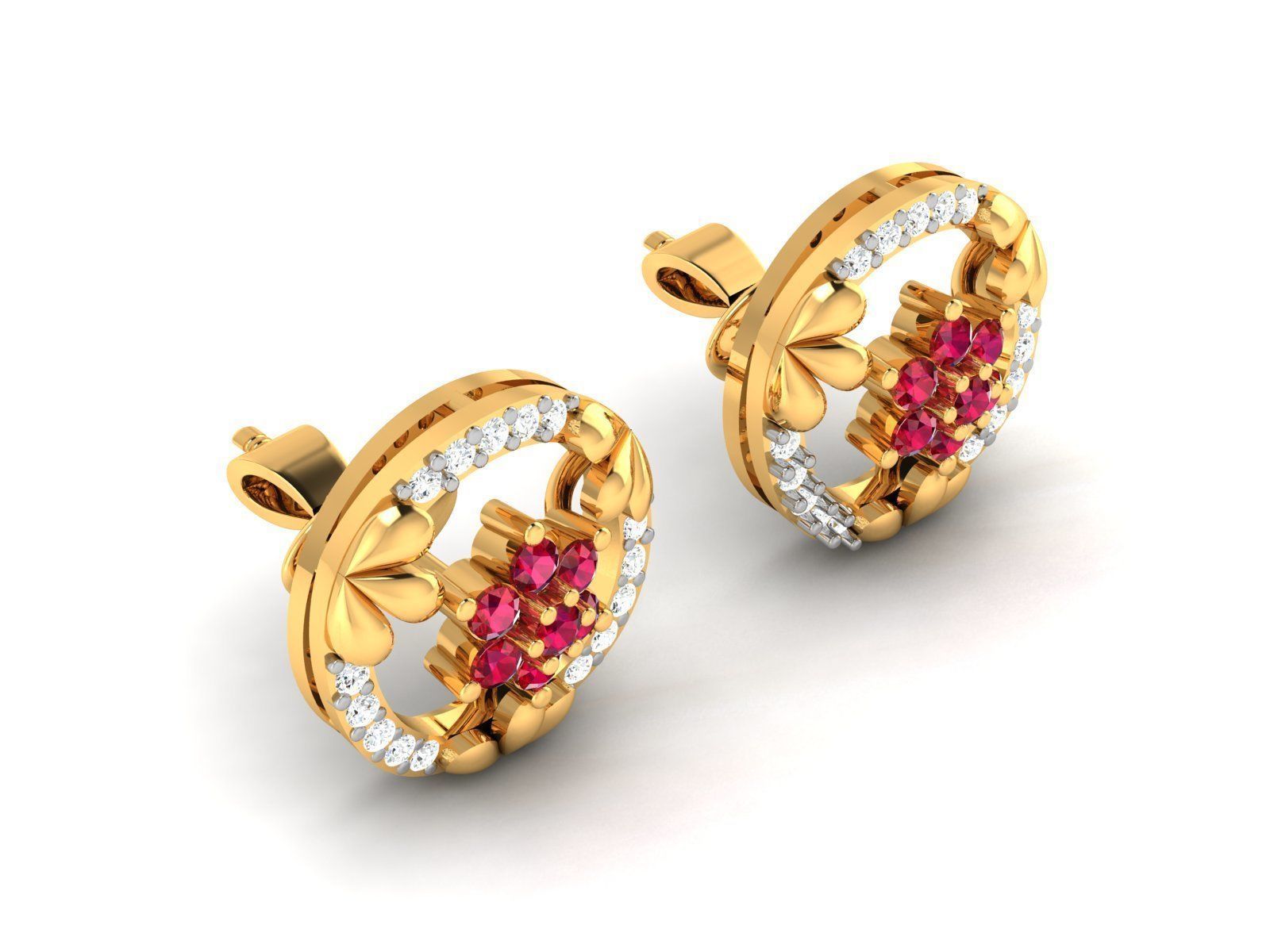 Women Earrings 3D print model_2