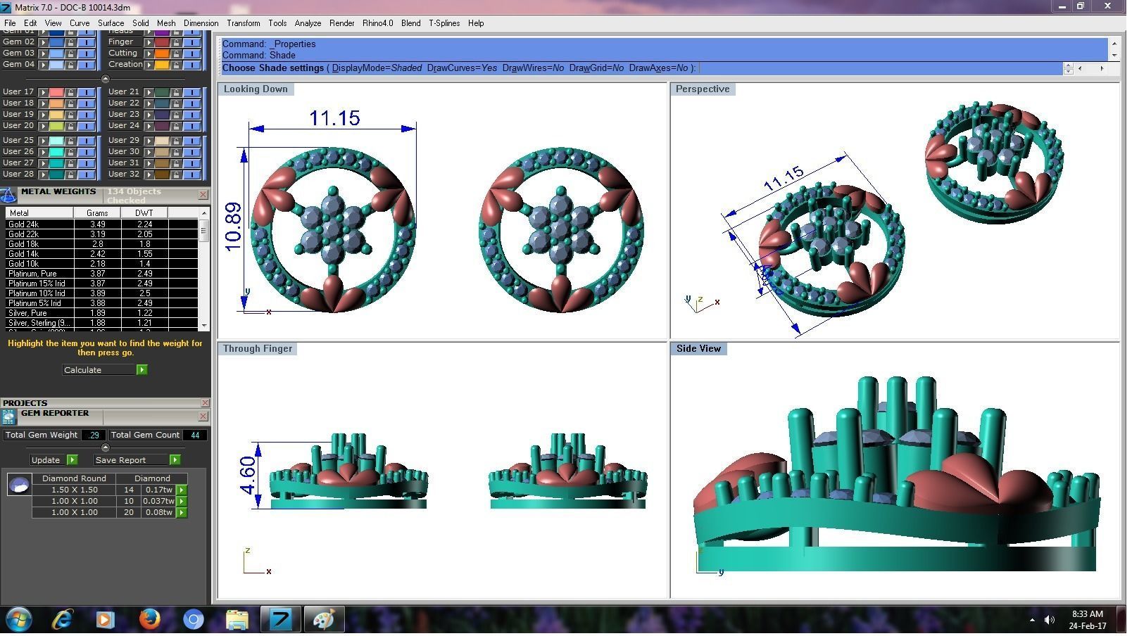 Women Earrings 3D print model_1