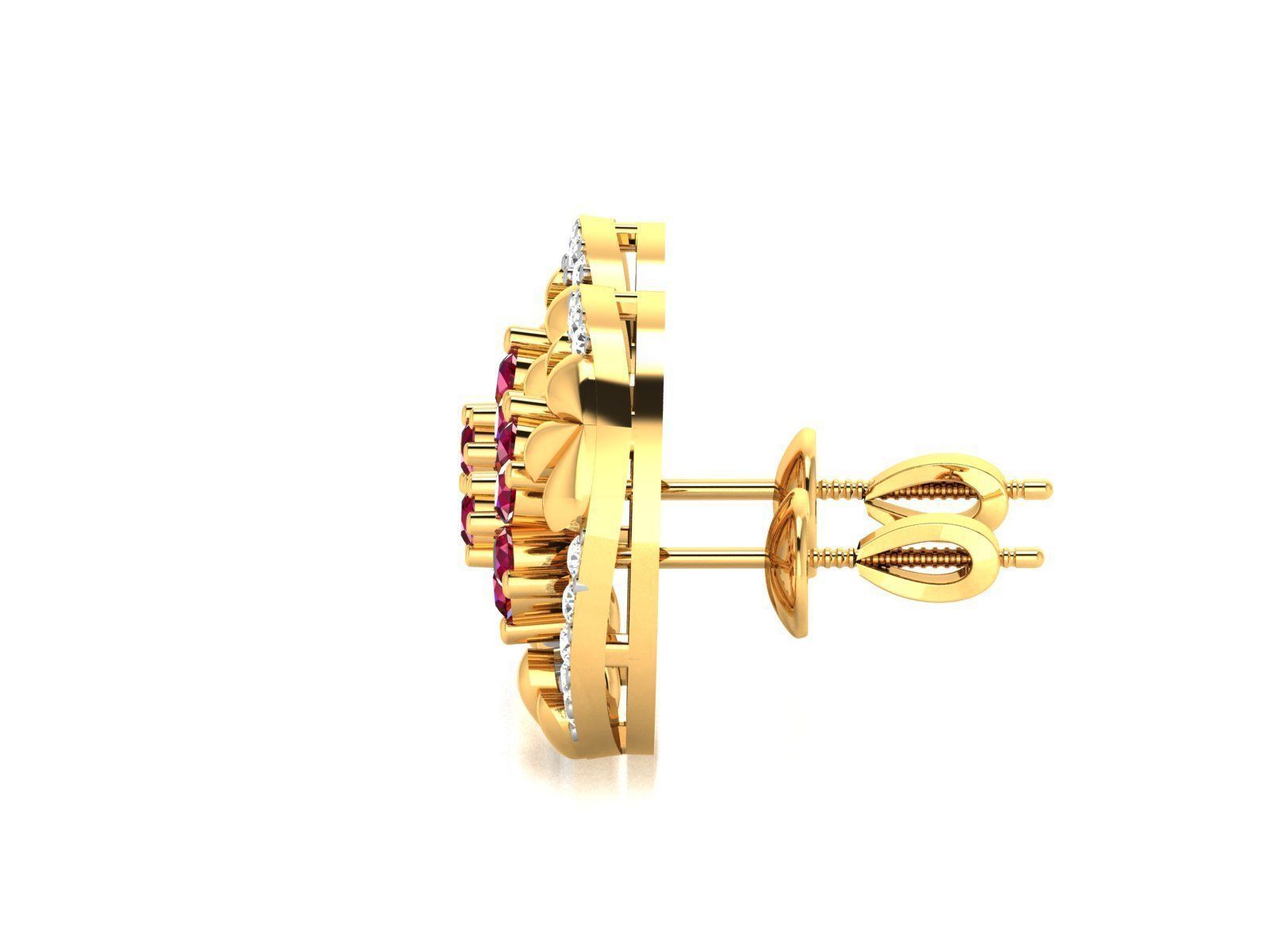 Women Earrings 3D print model_3