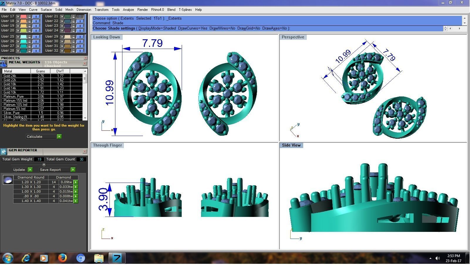 Women Earrings 3D print model_2