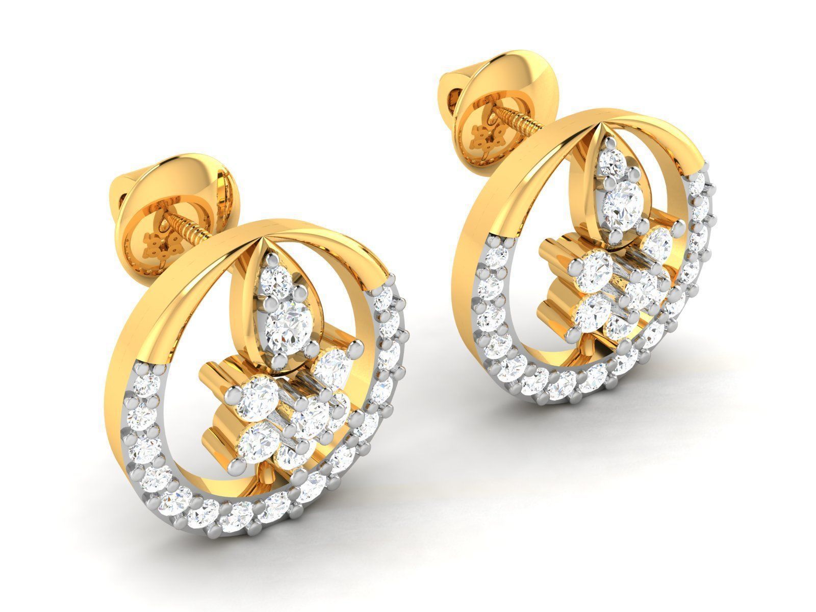 Women Earrings 3D print model_1