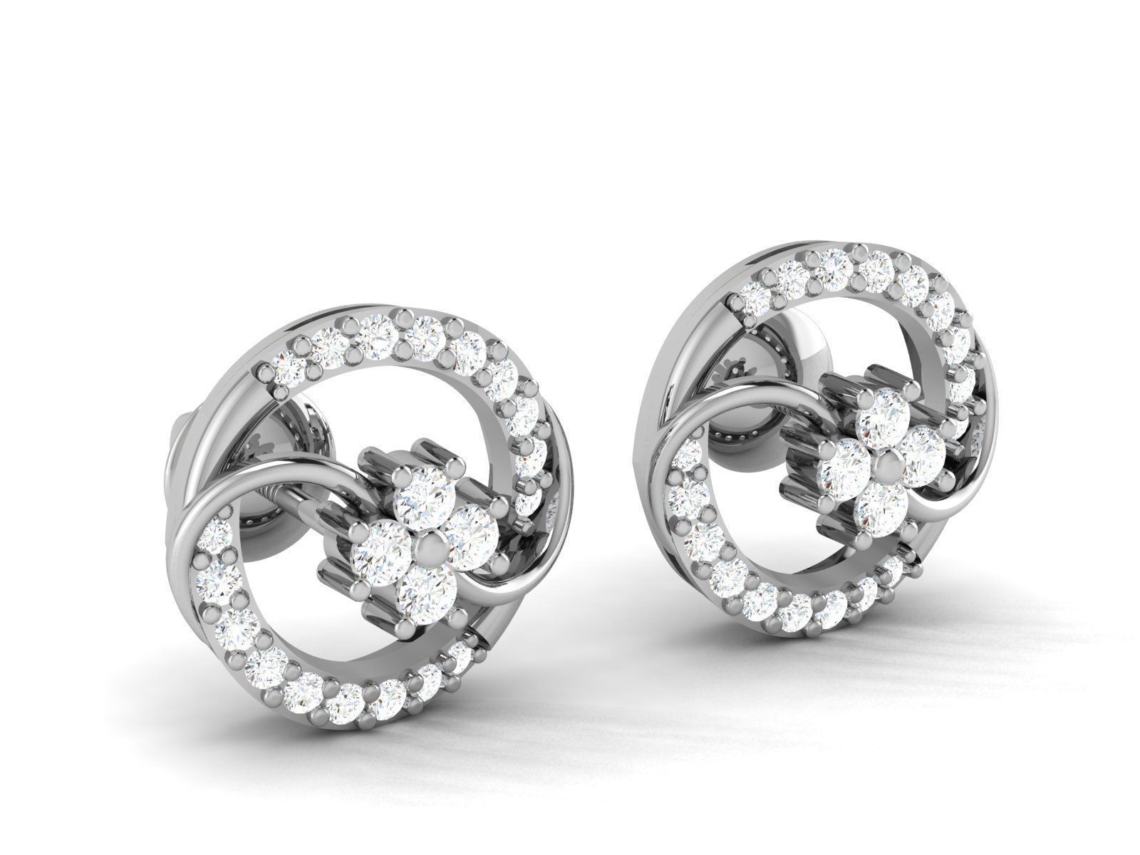 Women Earrings 3D print model_1