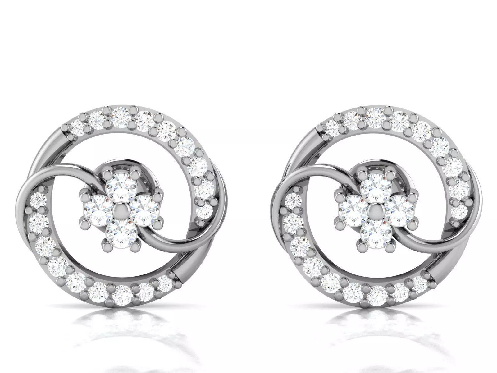 Women Earrings 3D print model_0