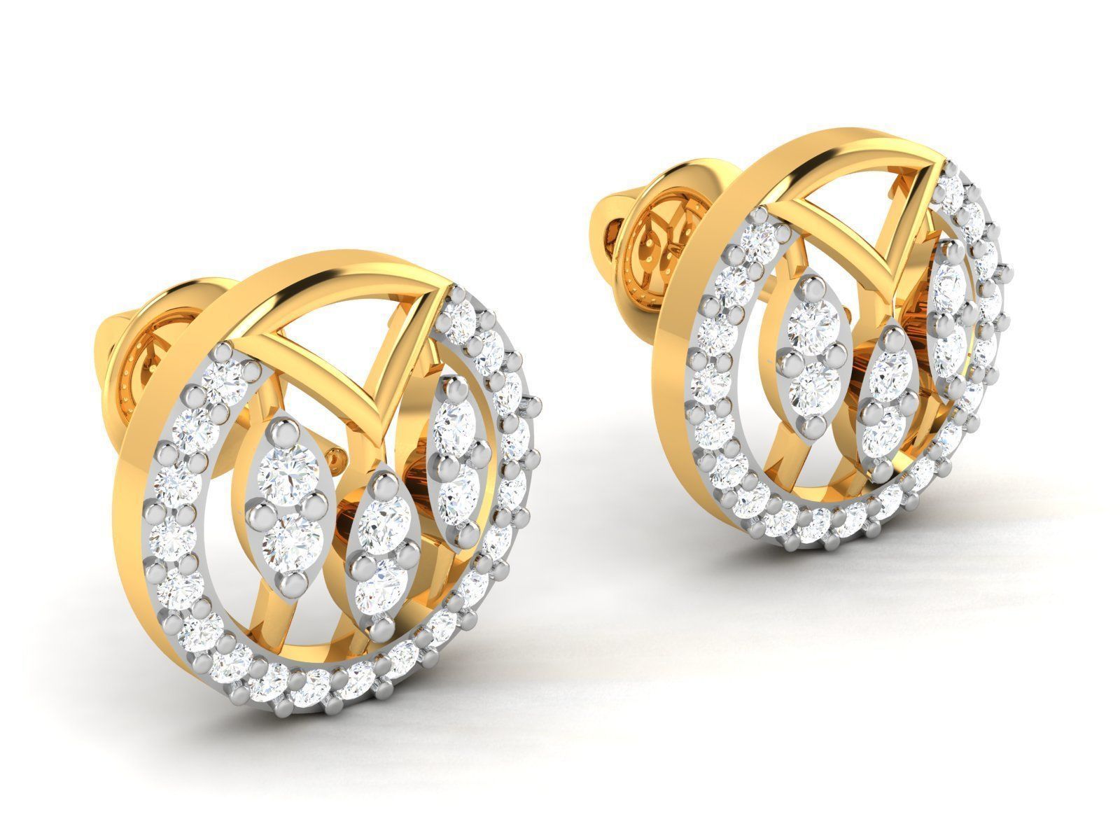 Women Earrings 3D print model_2