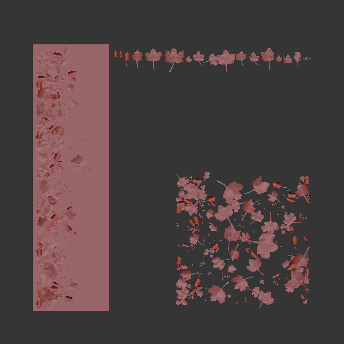 Autumn leaves 4 3D model_4