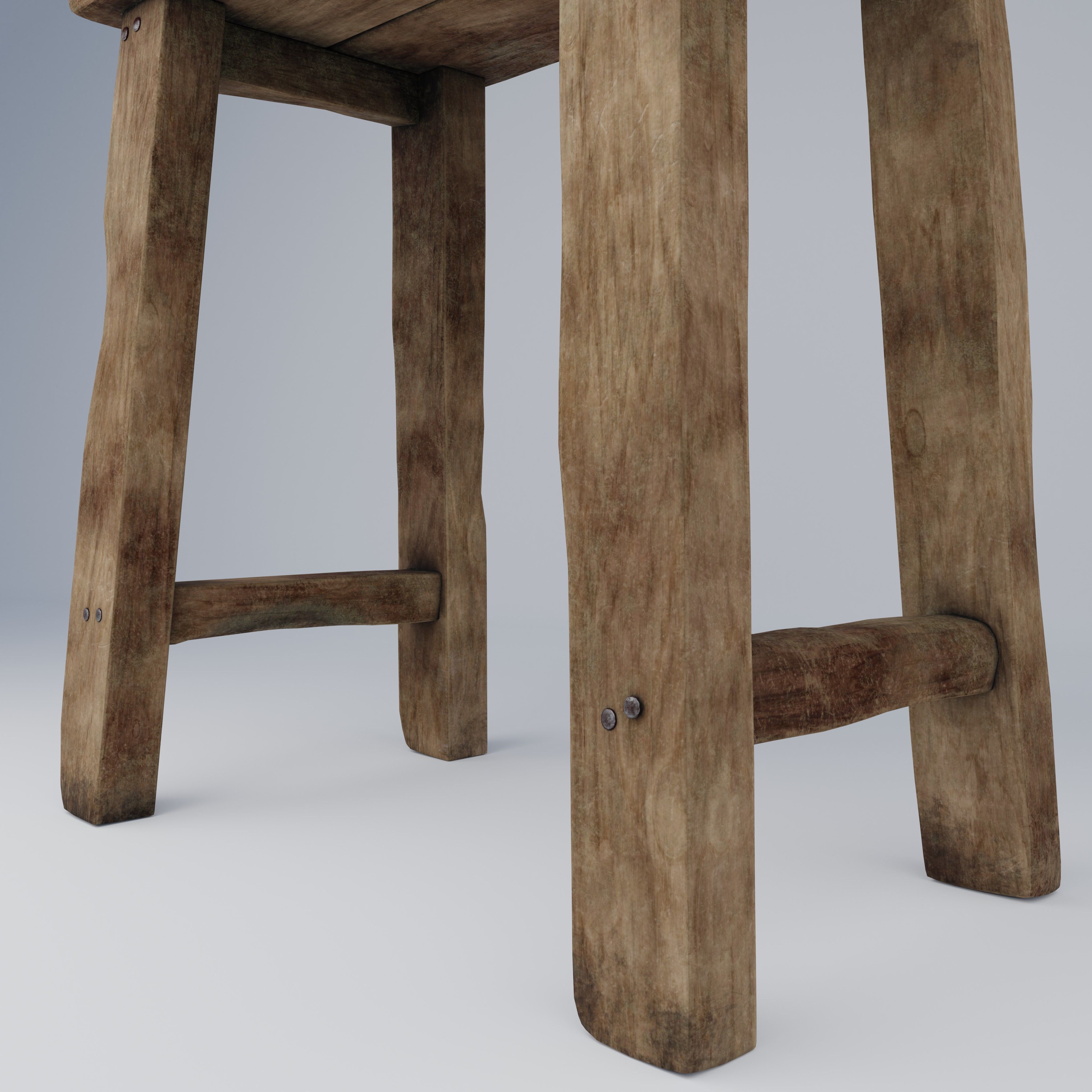 Table-Stool Mesa-Taburete 3D model_4