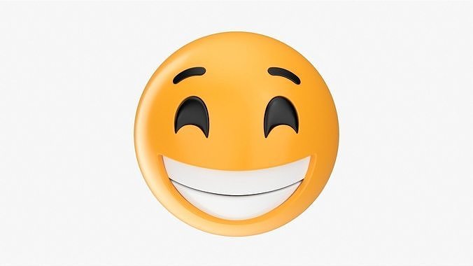 Emoji 045 Laughing with smiling eyes 3D model