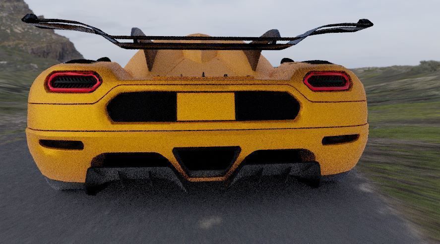 koenigsegg agera Low-poly 3D model_2