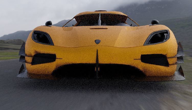 koenigsegg agera Low-poly 3D model_4