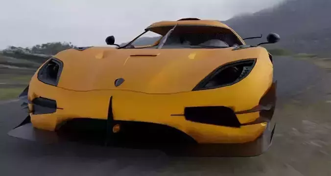 koenigsegg agera Low-poly 3D model