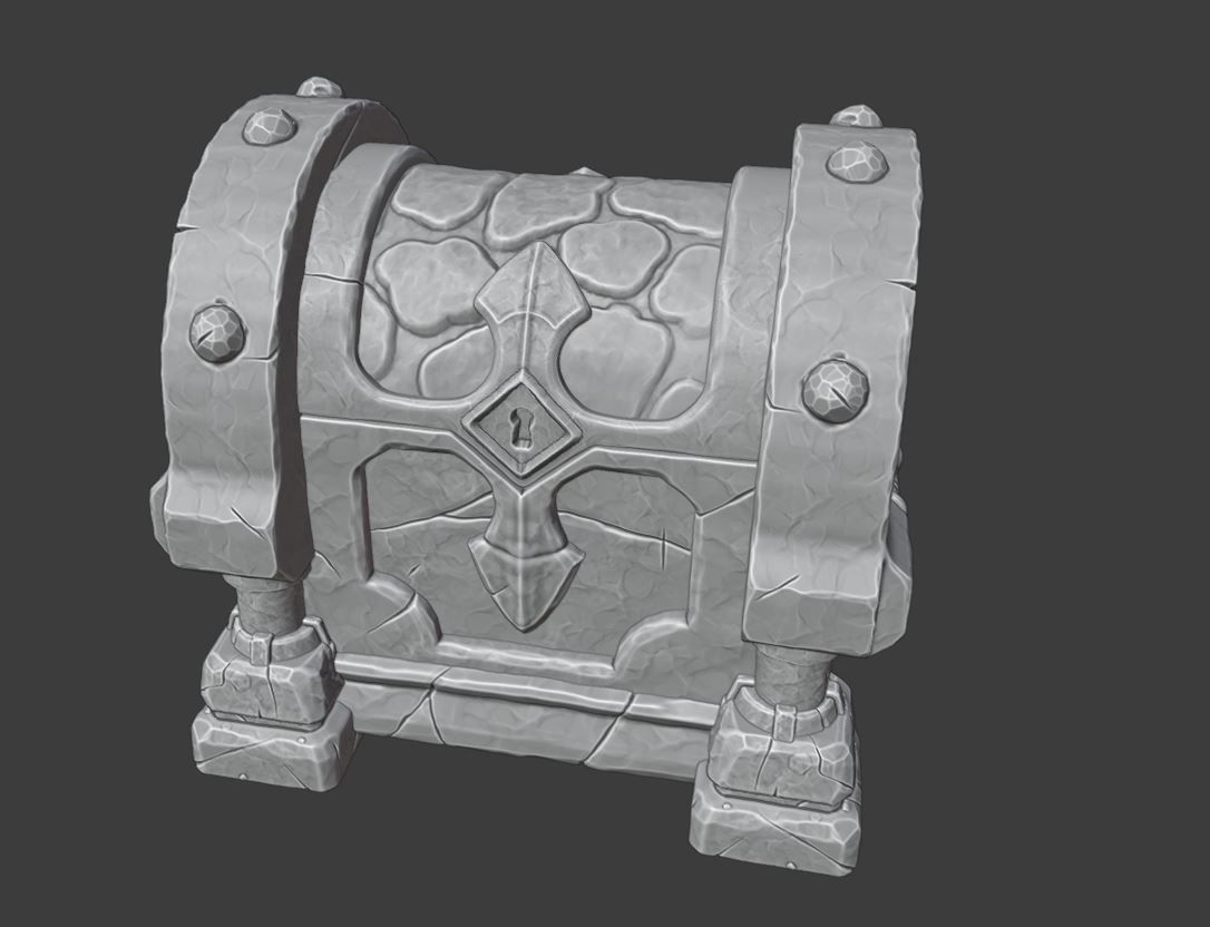 Golden Chest 3D print model_5