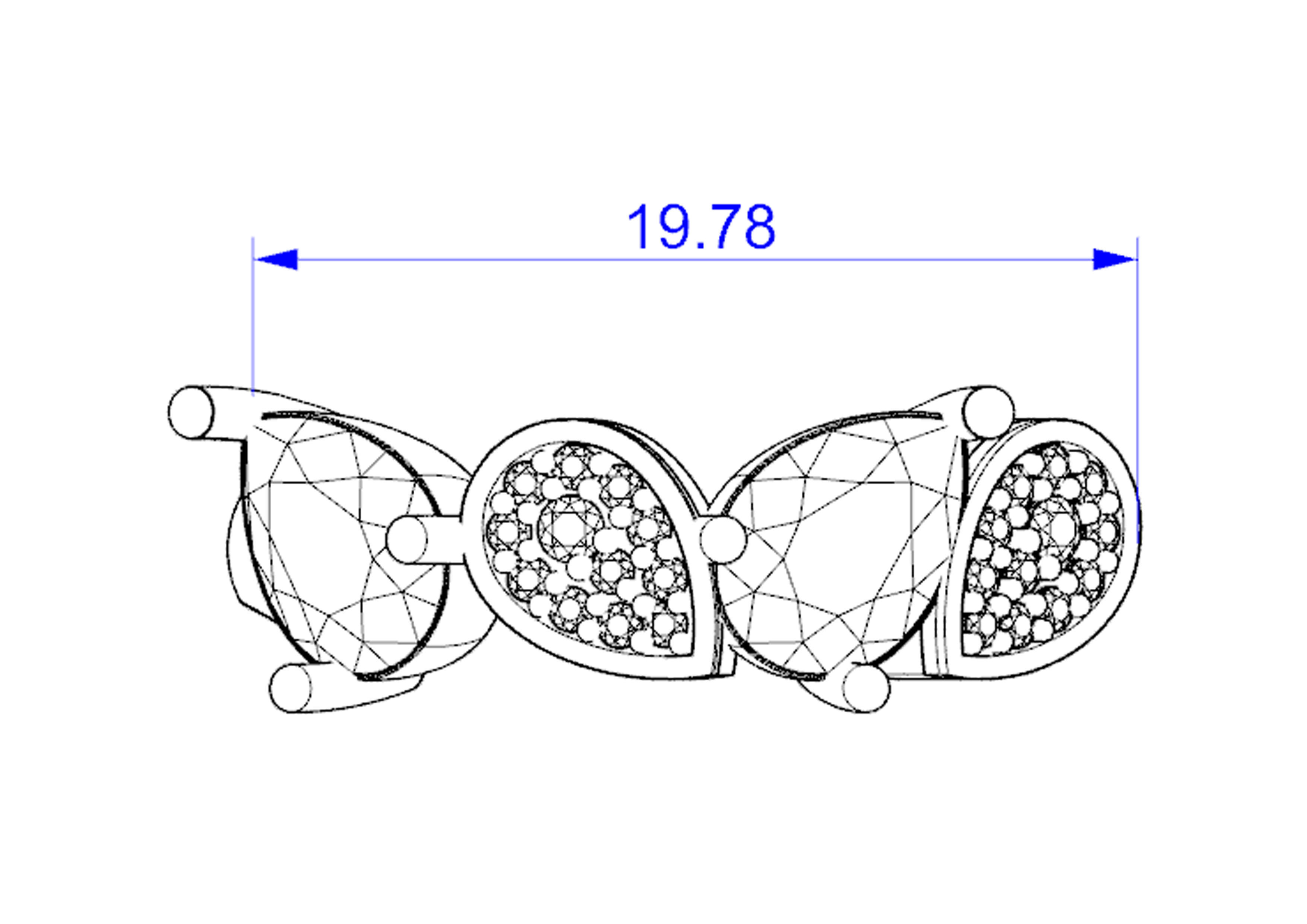 Pear ring 3D print model_9
