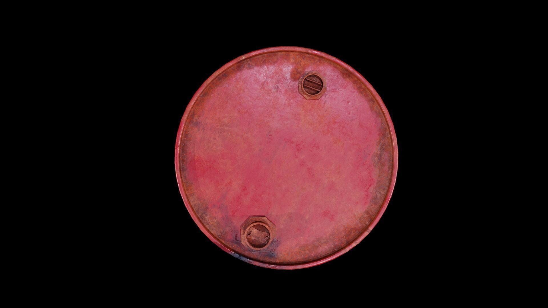  Rusty Oil Barrel - Tutorial Included Low-poly 3D model_6