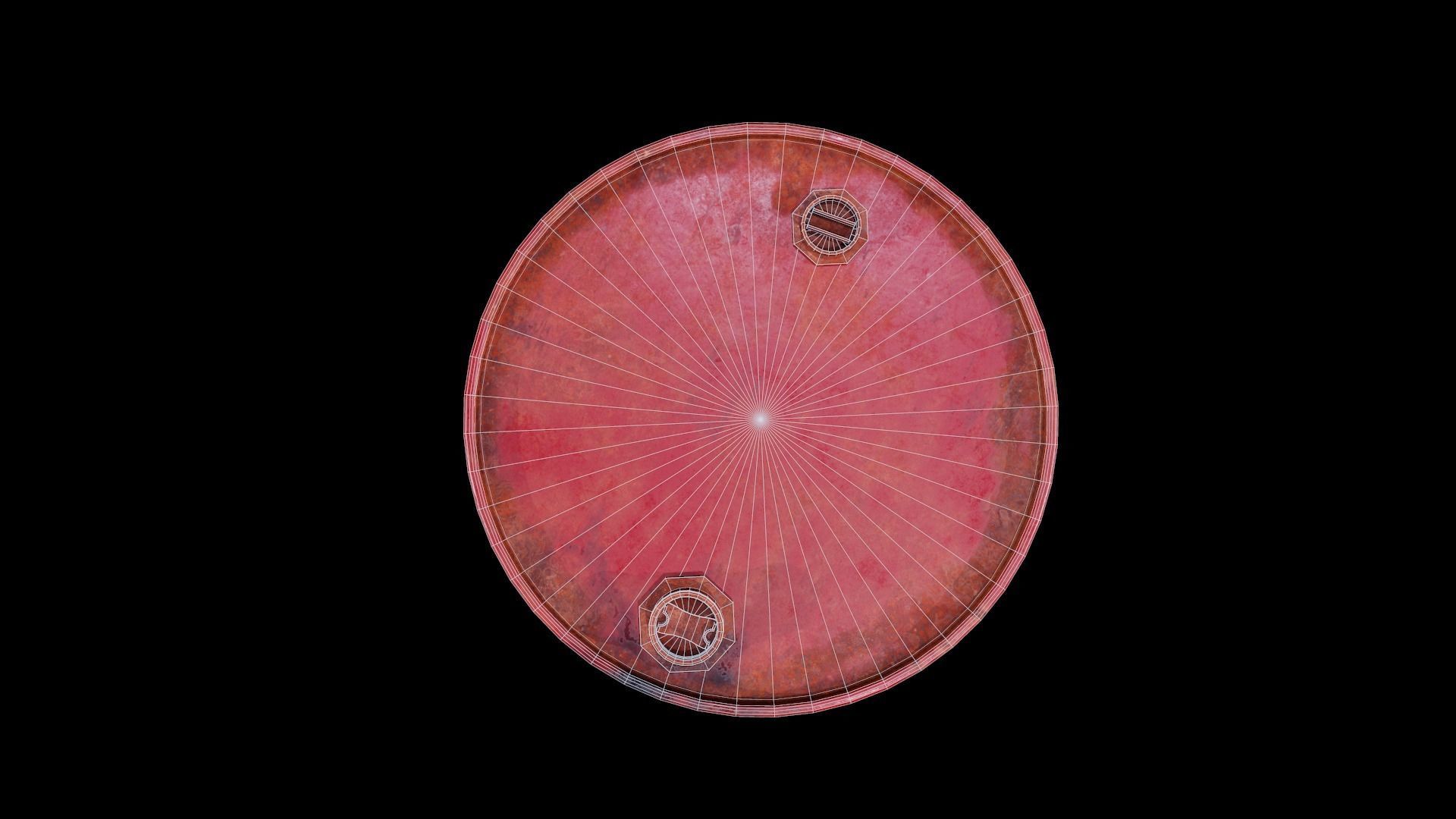  Rusty Oil Barrel - Tutorial Included Low-poly 3D model_7