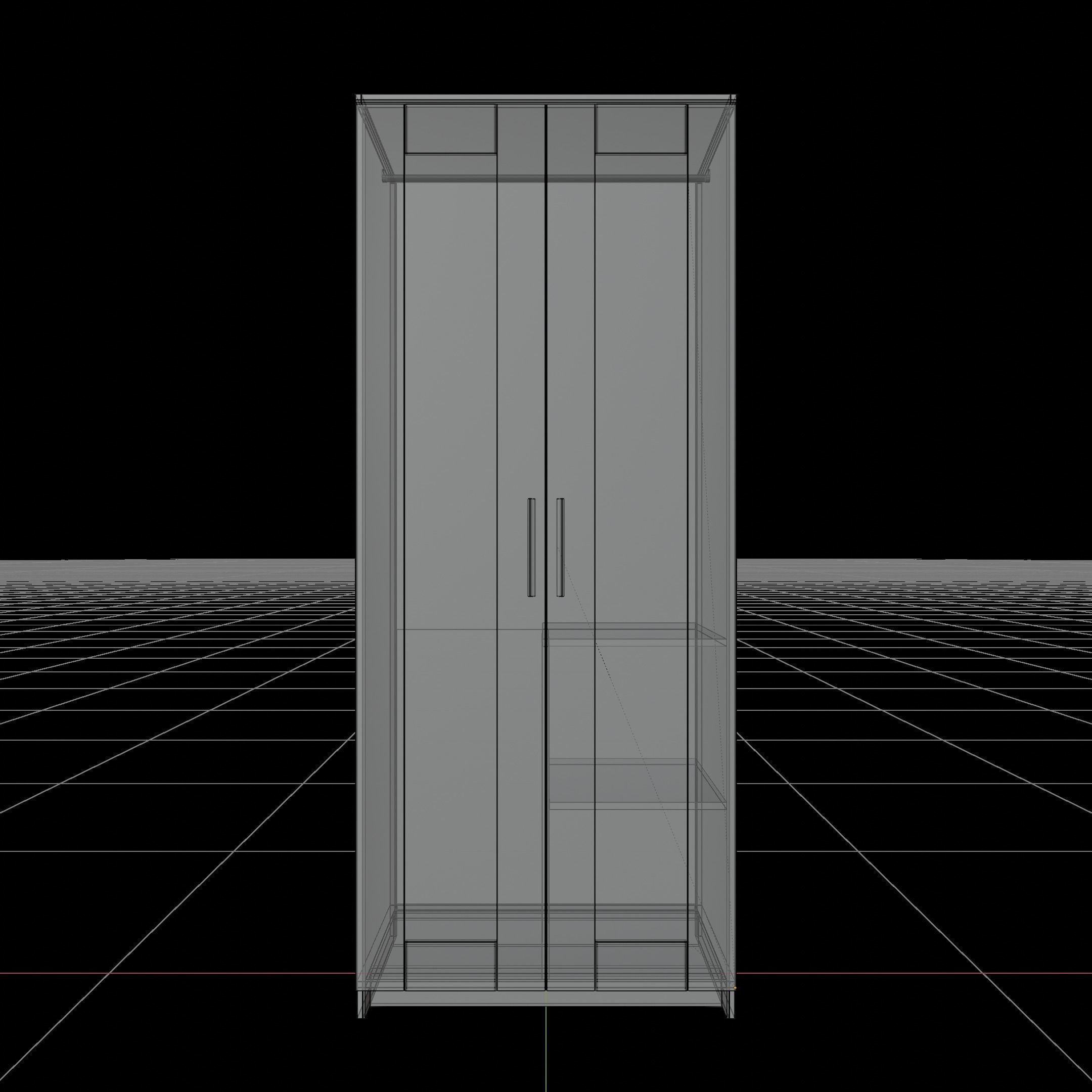  Ikea BRIMNES wardrobe Collections 3D model_8