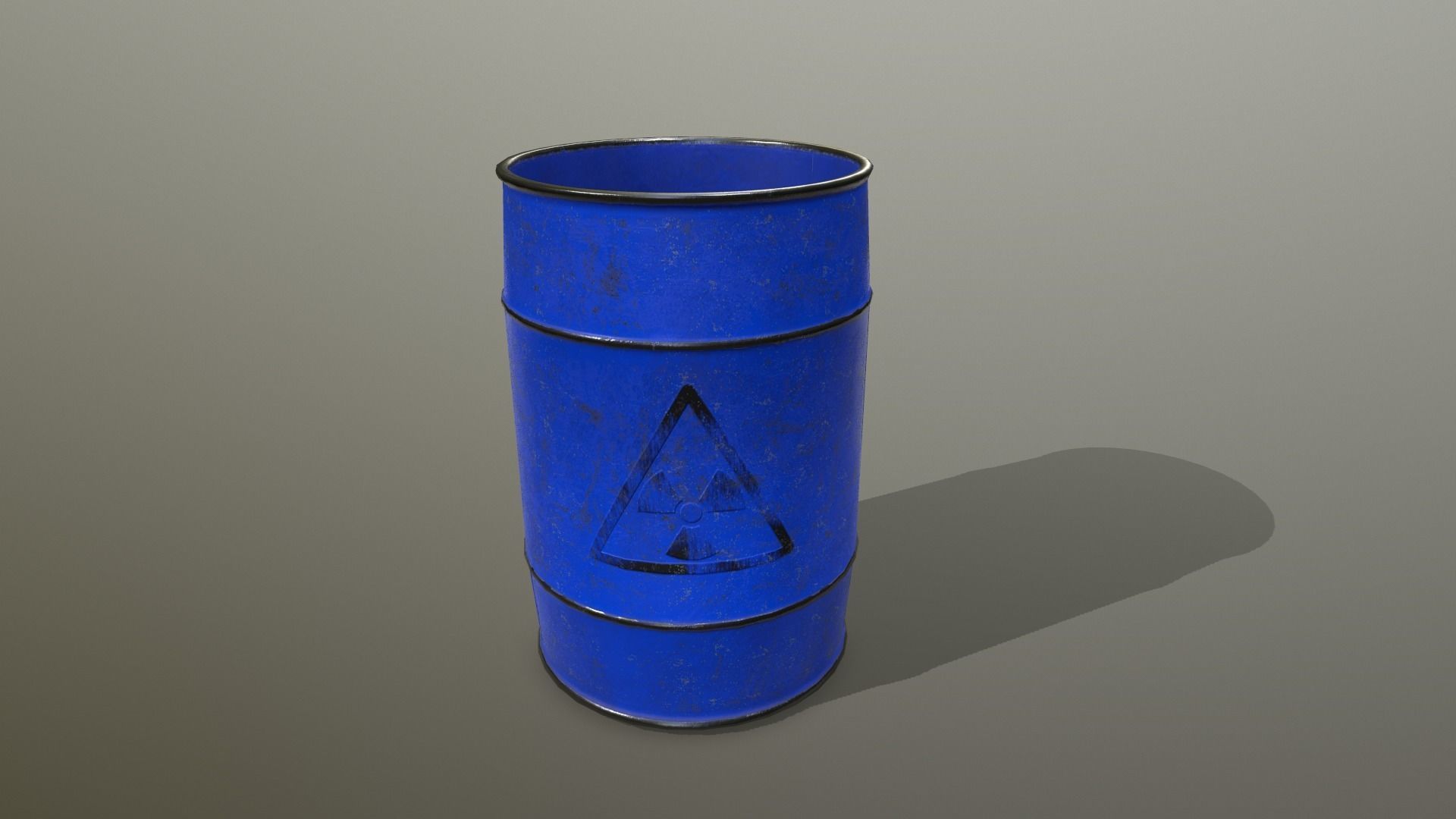 Barrel Set Low-poly 3D model_10