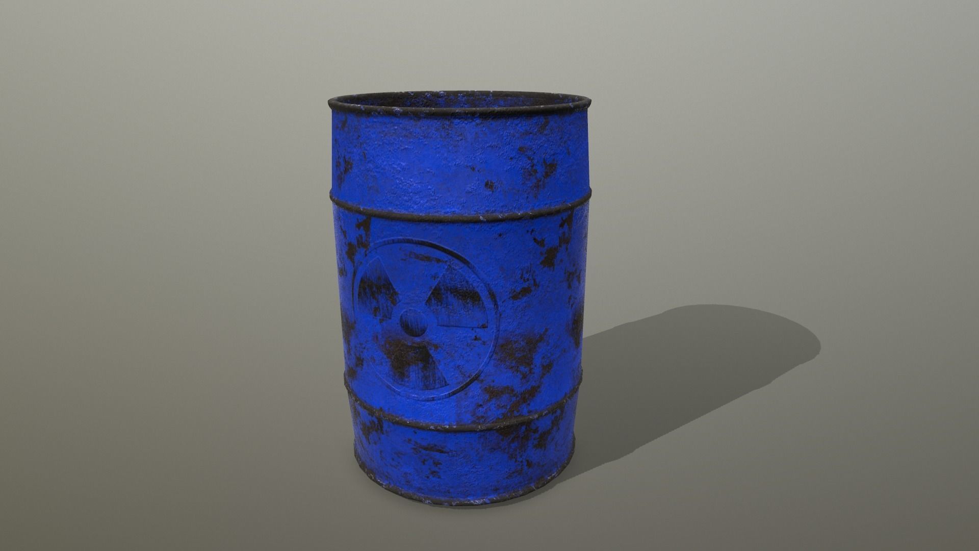 Barrel Set Low-poly 3D model_12