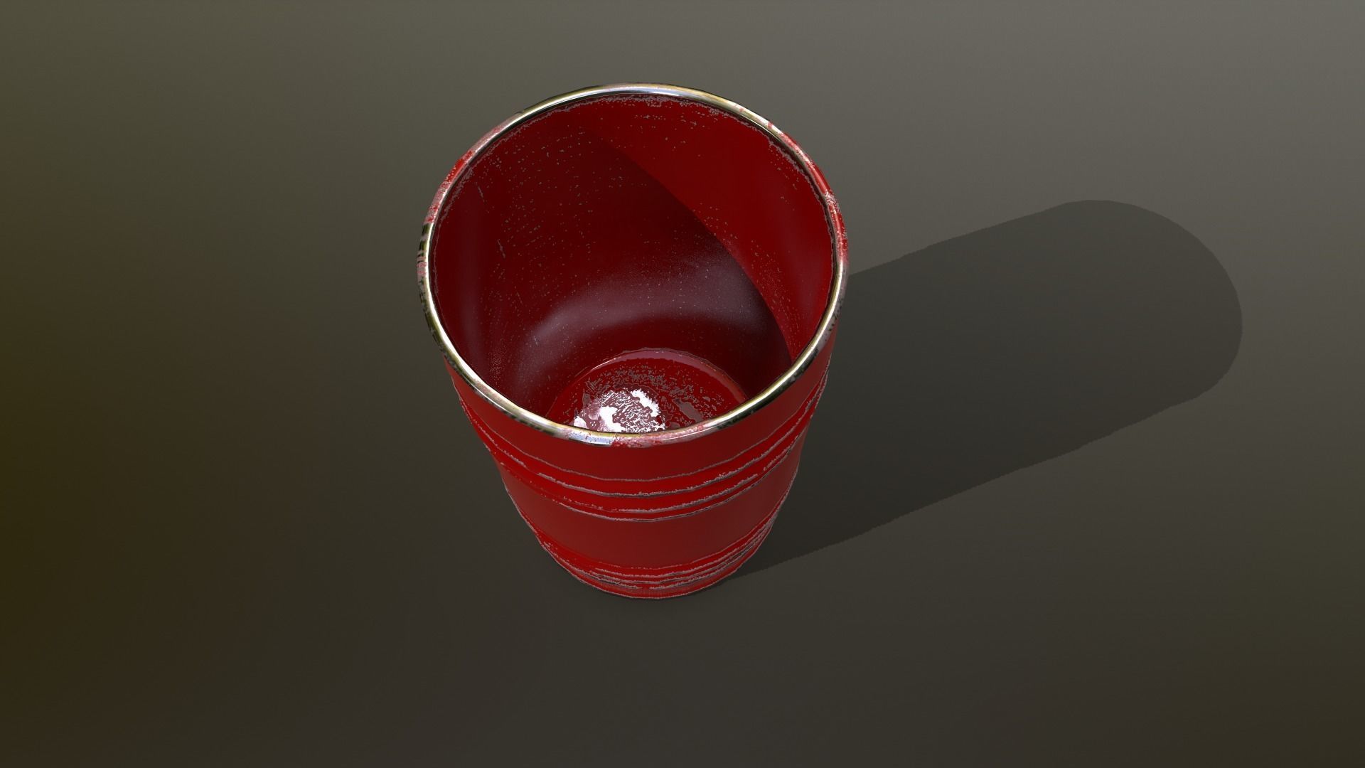 Barrel Set Low-poly 3D model_17