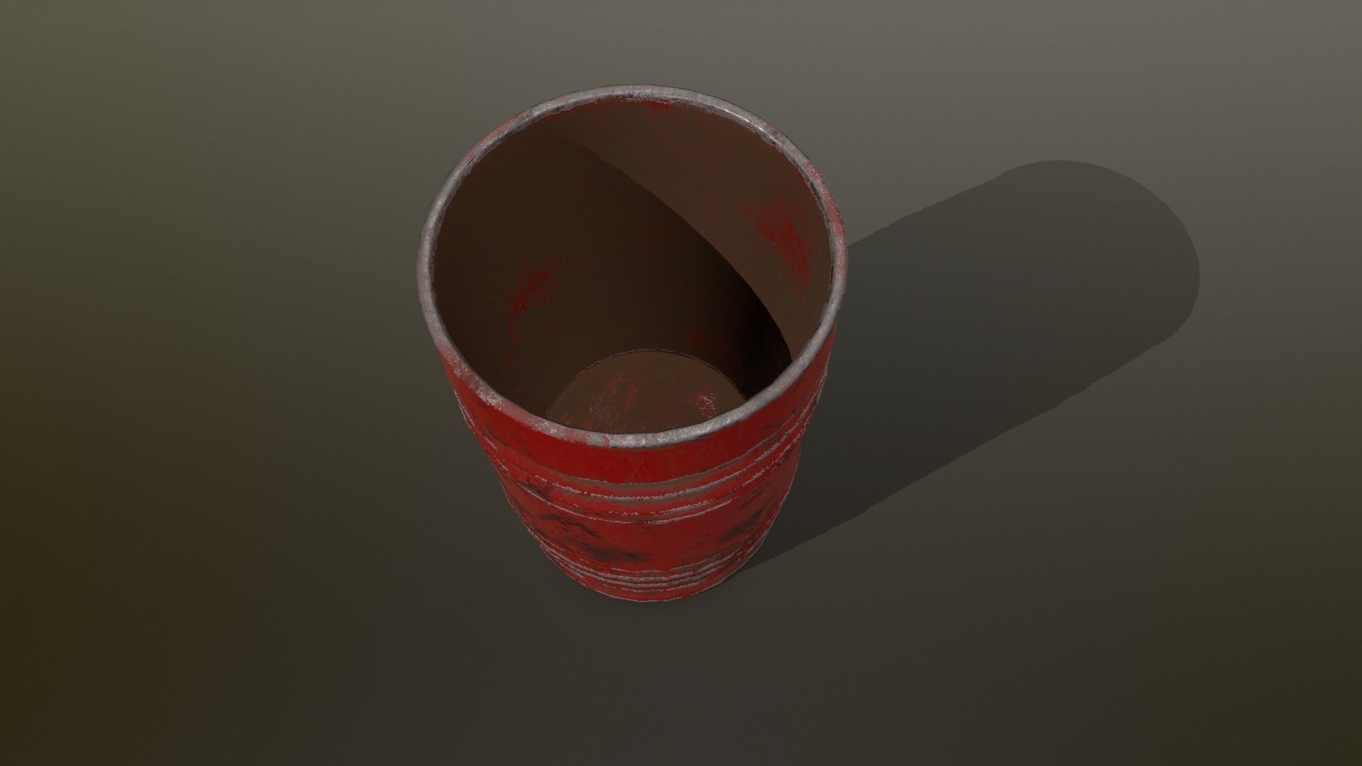 Barrel Set Low-poly 3D model_15