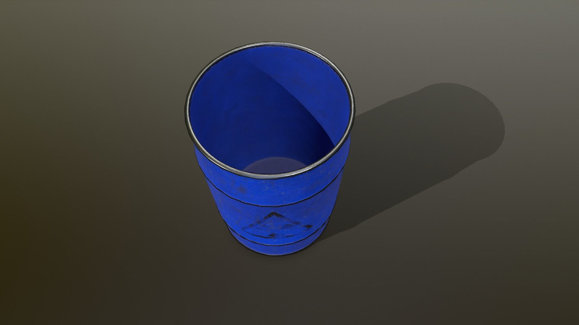 Barrel Set Low-poly 3D model_11