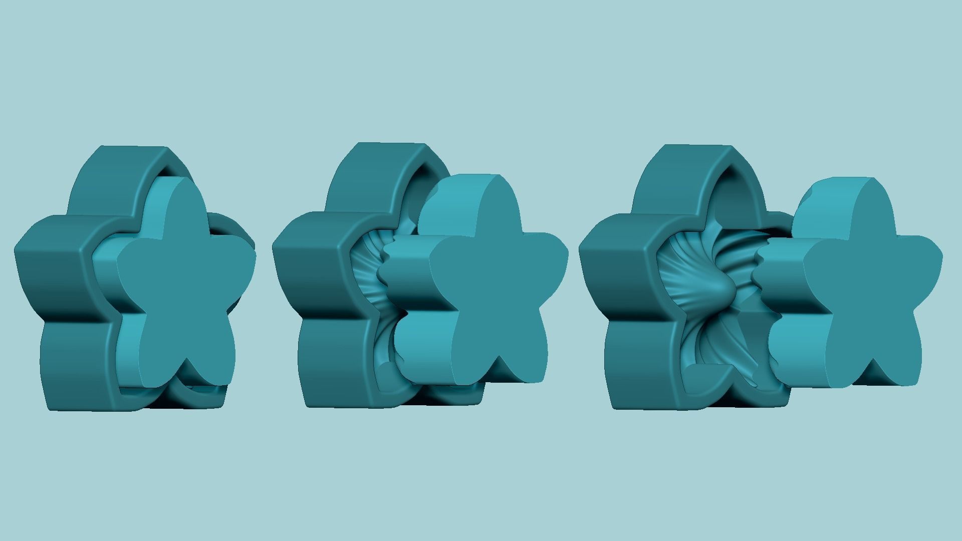 North Star Flower - Molding Arrangement EVA Foam Craft 3D print model_12