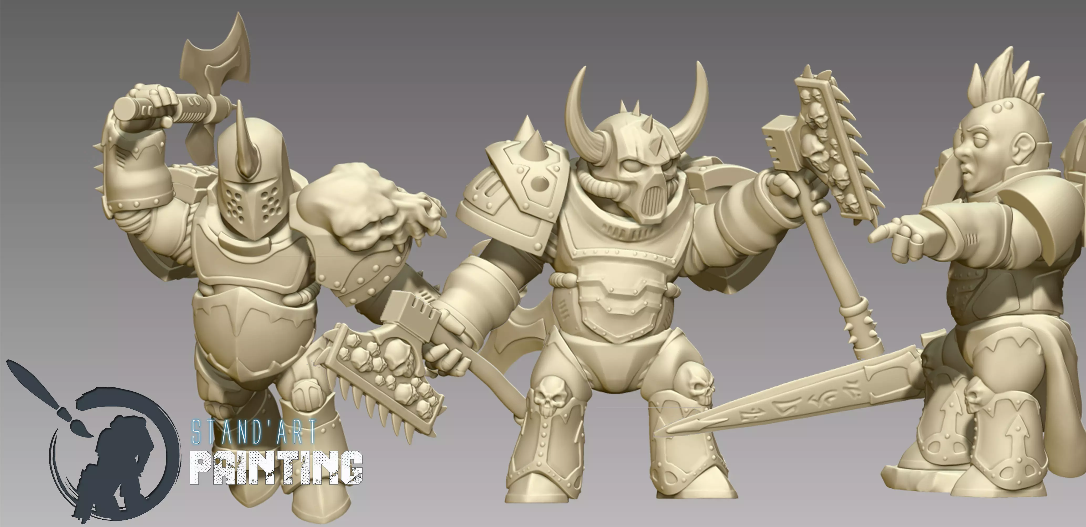 Angry Space Dwarves 3D model