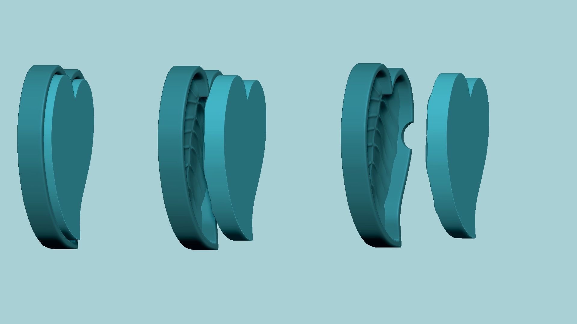 Boa Curved Leaf - Molding Arrangement EVA Foam Craft 3D print model_10