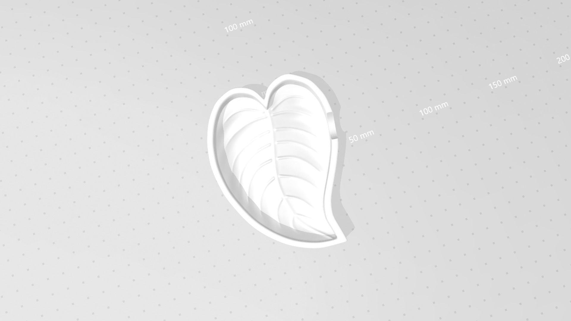 Boa Curved Leaf - Molding Arrangement EVA Foam Craft 3D print model_14