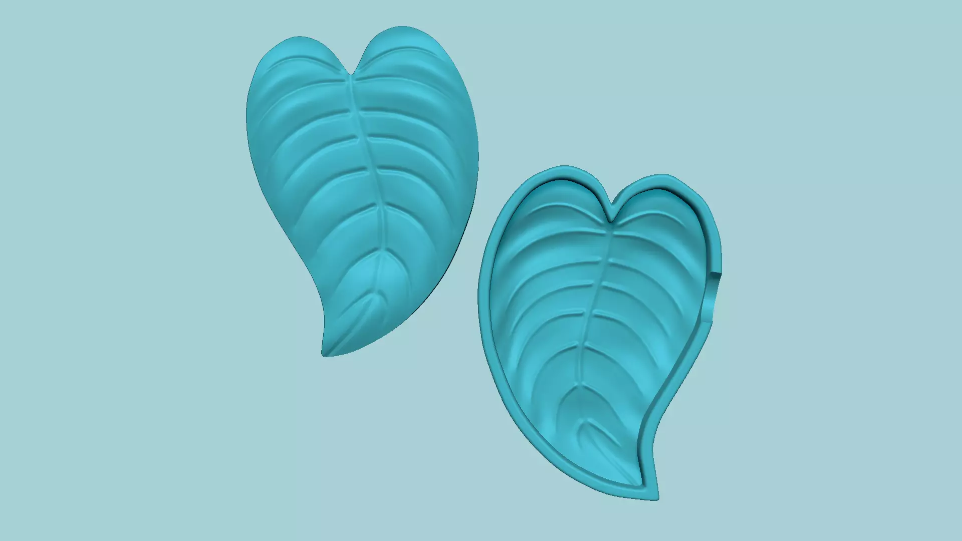 Boa Curved Leaf - Molding Arrangement EVA Foam Craft 3D print model_0