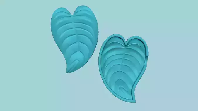 Boa Curved Leaf - Molding Arrangement EVA Foam Craft 3D print model