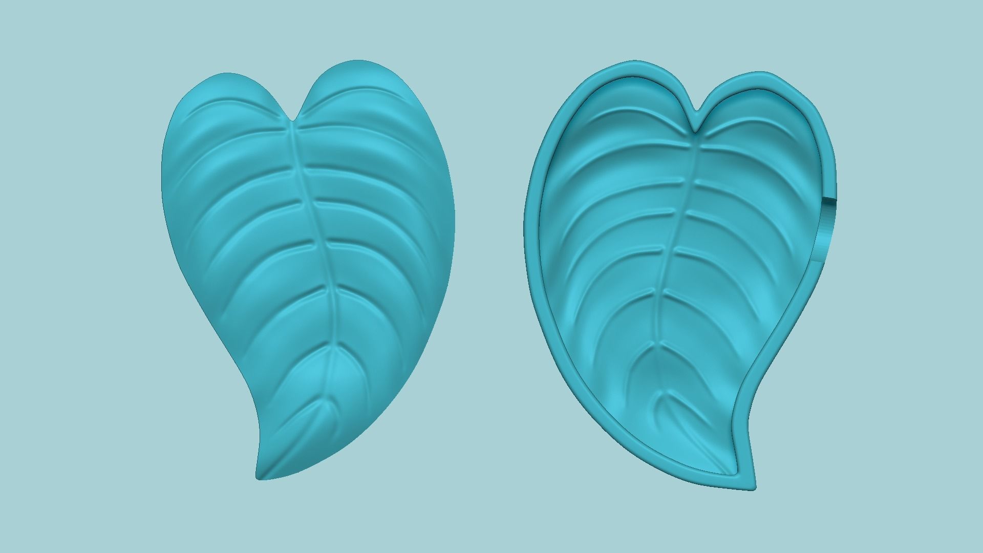 Boa Curved Leaf - Molding Arrangement EVA Foam Craft 3D print model_1