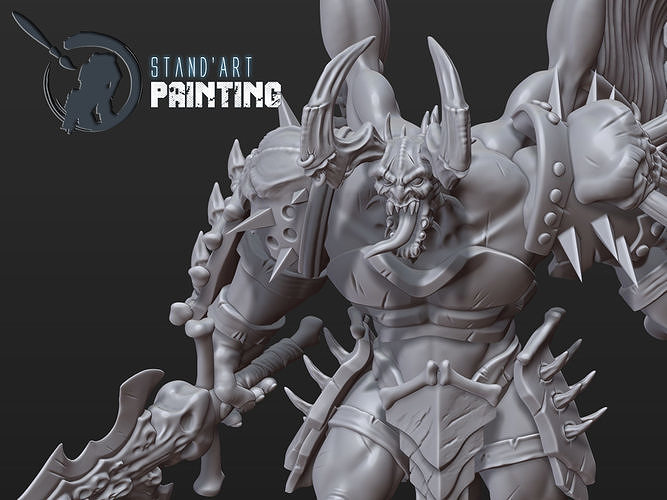 Hellbringer demon holding sword 3D model