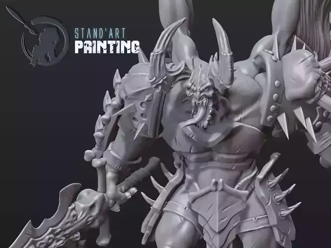 Hellbringer demon holding sword 3D model