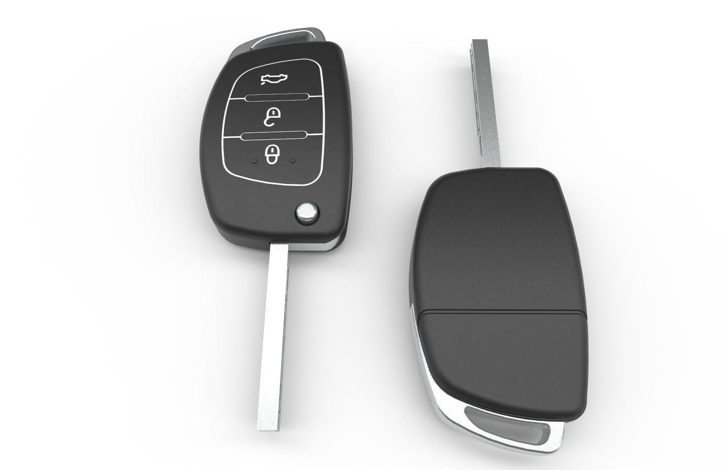 Car key Model 2 Low-poly 3D model_3