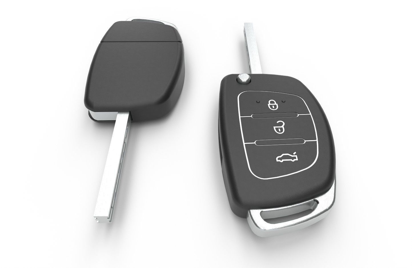 Car key Model 2 Low-poly 3D model_8