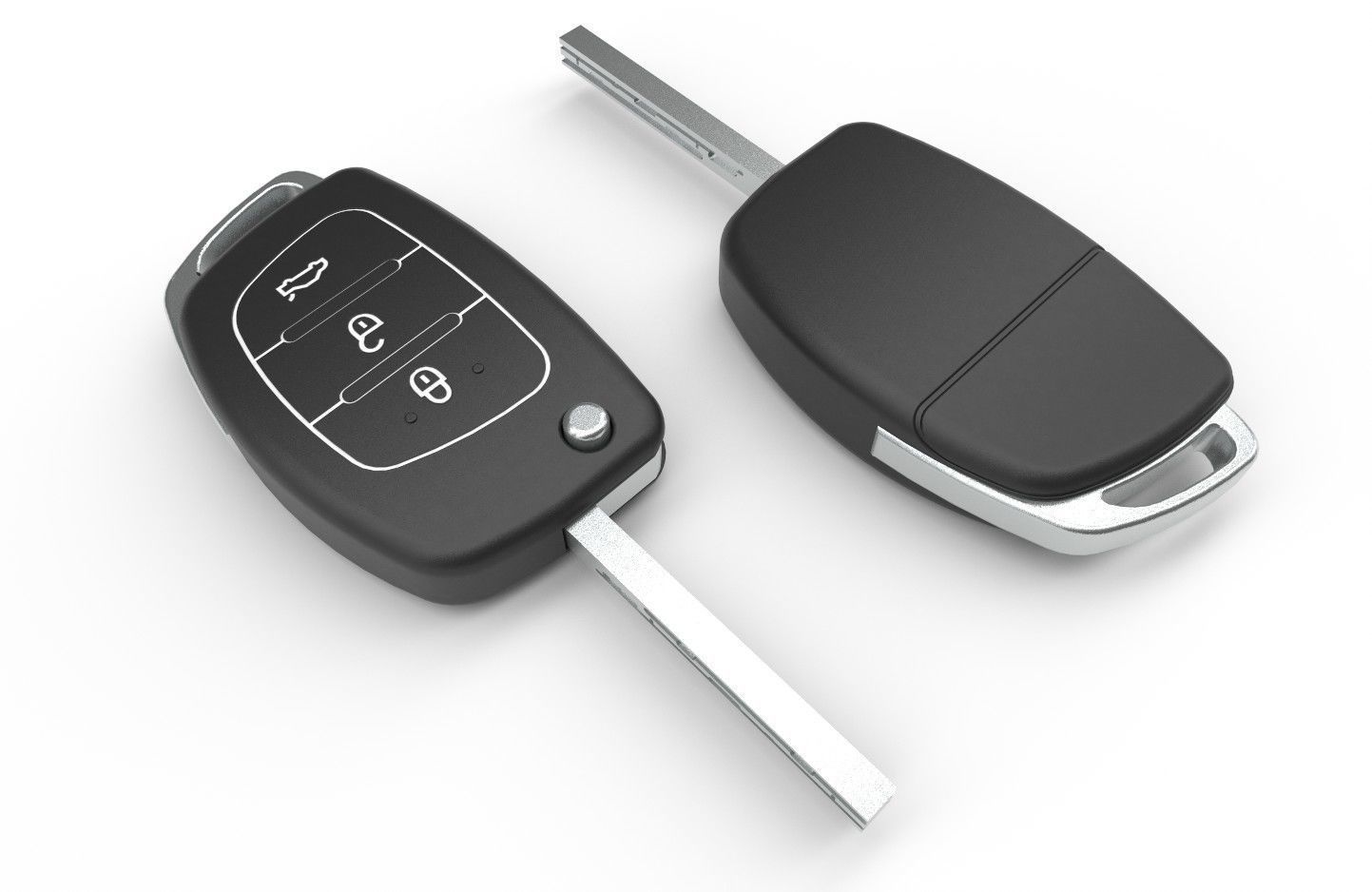 Car key Model 2 Low-poly 3D model_14