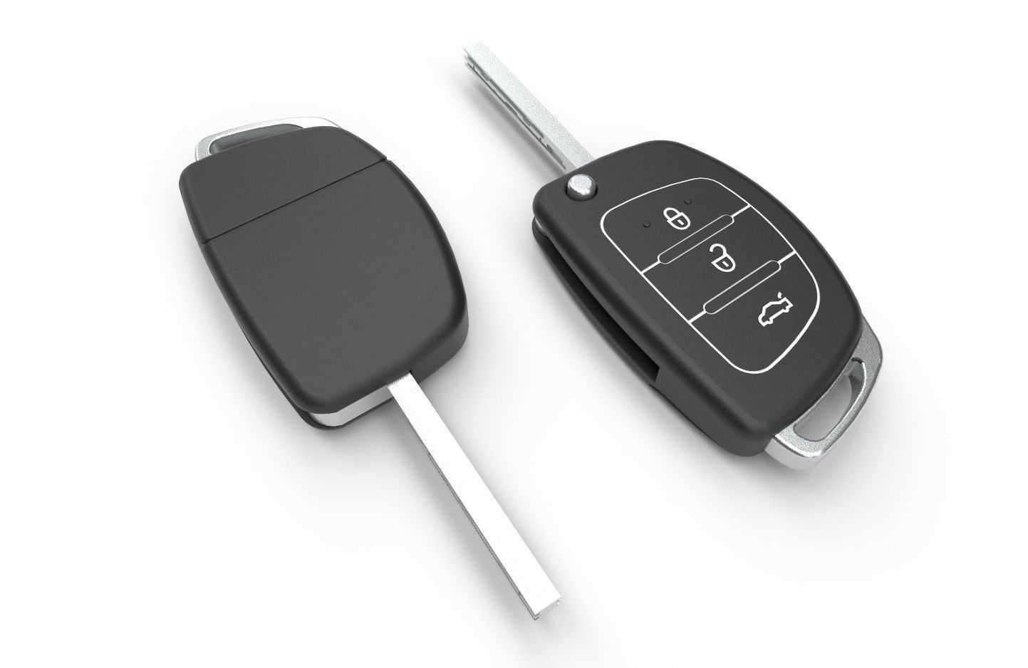 Car key Model 2 Low-poly 3D model_19